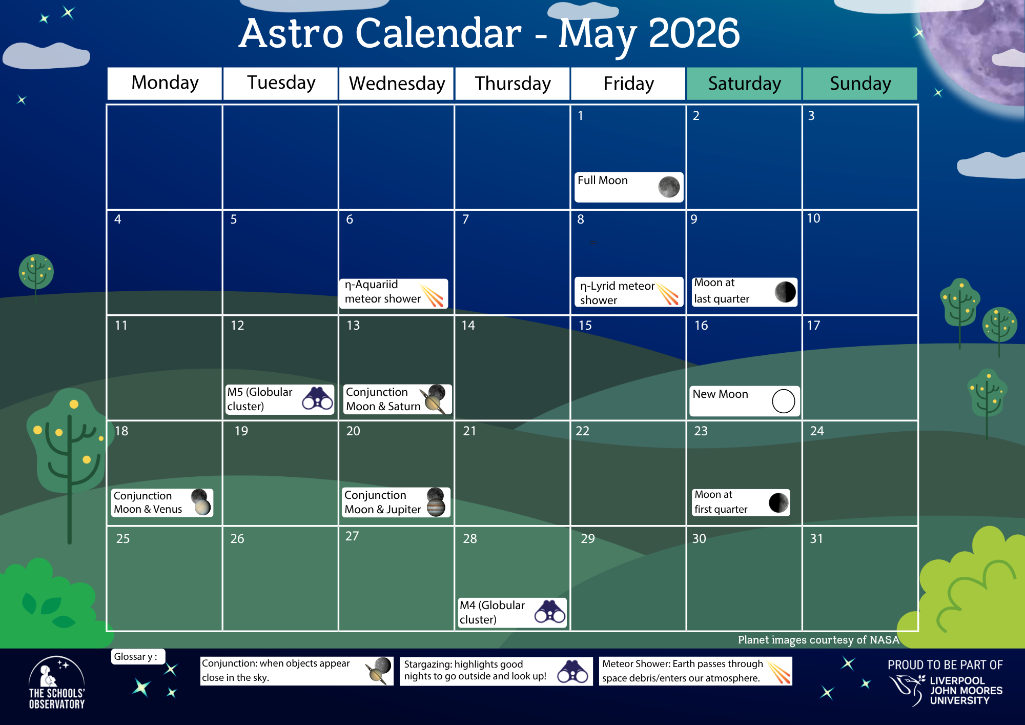 Image of April's Astro Calendar